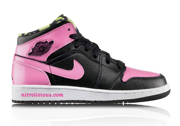 Air Jordan 1 phat black/pink