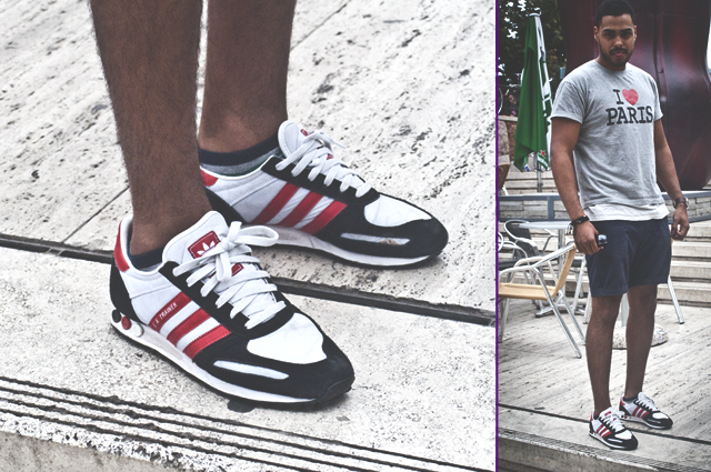 Sneaker Street Style @ Kicks R Good: Santiago adidas LA Trainer cipőben
