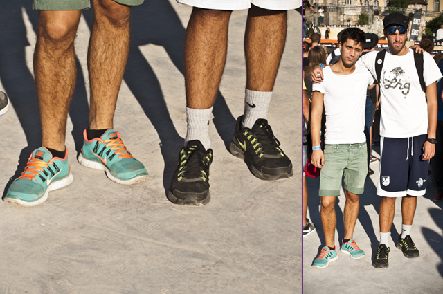 Sneaker Street Style @OSG14 - Filippo, Nike Free 5.0 Riccardo, Lunarglide 4.0
