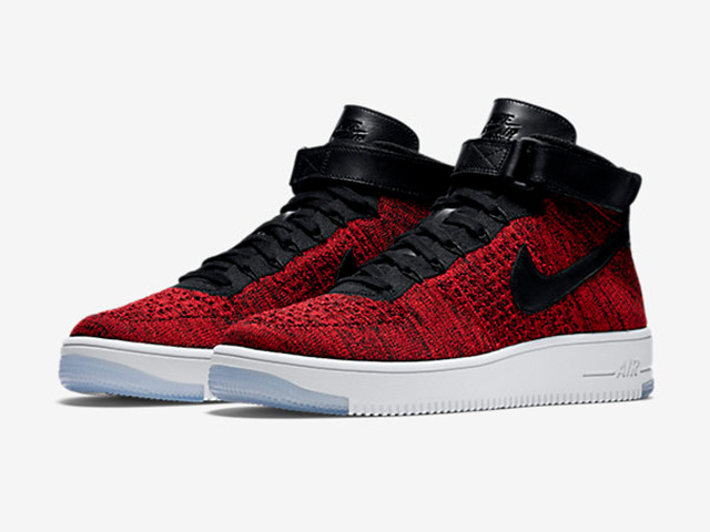 Nike Air Force One Ultra Flyknit (817420-600 University Red/Team Red/White/Black)