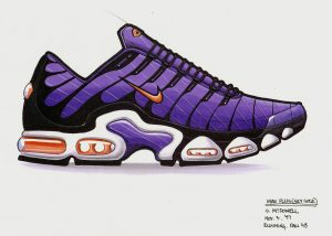 Nike Air Max Plus vázlat