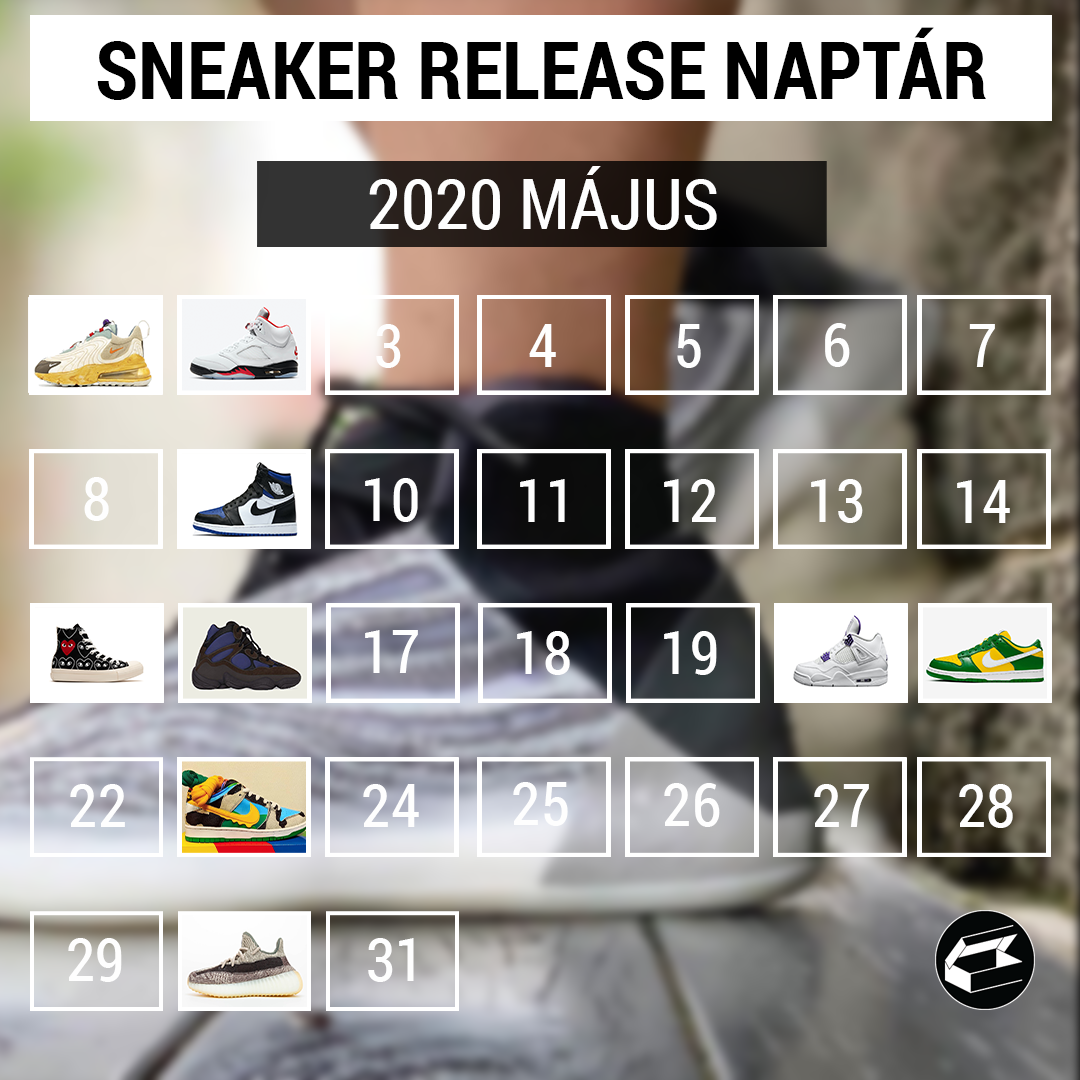 Sneaker Release Calendar – 2020 május