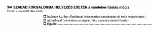 Ha az utalást magad szeretnéd intézni, ide tegyél X-et