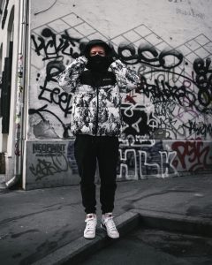 Téli drip outfit Columbia puffer dzsekivel